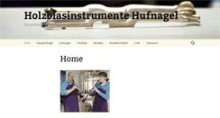 Desktop Screenshot of klarinetten-hufnagel.de