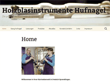 Tablet Screenshot of klarinetten-hufnagel.de